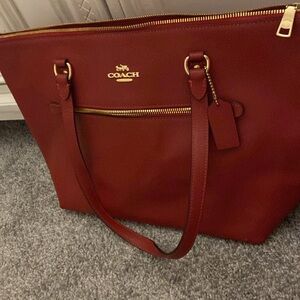 Coach Red Tote Bag